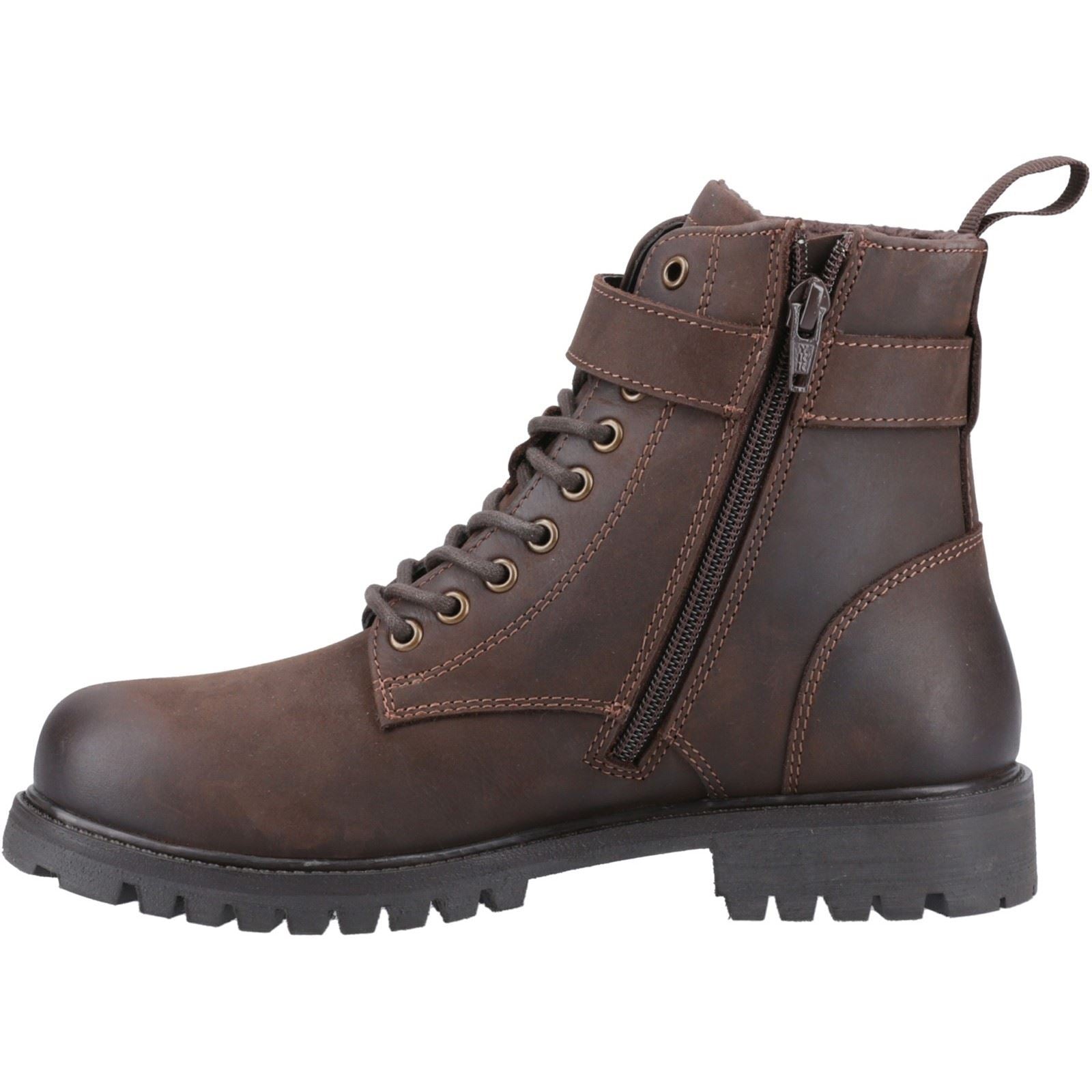 Hush Puppies Wanda Bottes En Cuir Marron Pour Femmes
