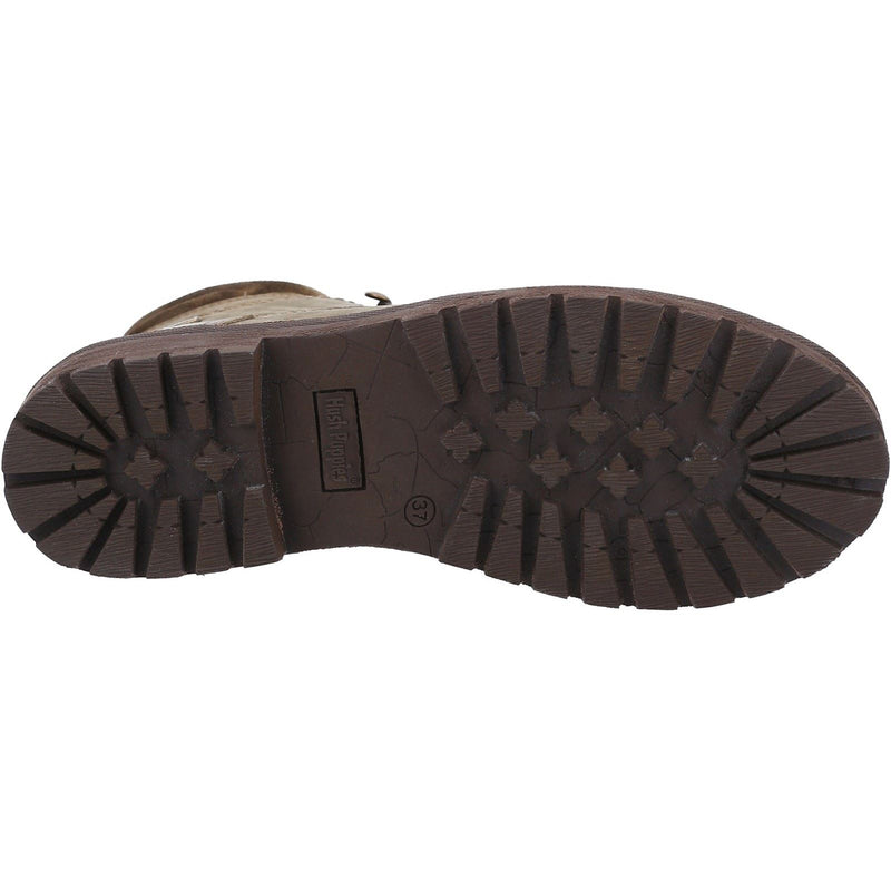 Hush Puppies Annay Bottes En Cuir Pour Femme Couleur Khaki