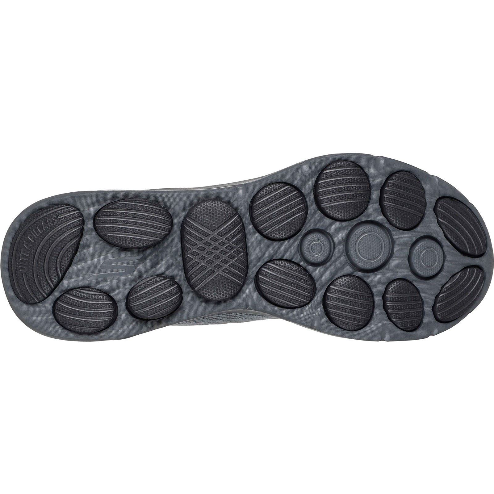 Skechers GO Walk 8 Day Baskets Grises/Jaunes Pour Homme En Textile