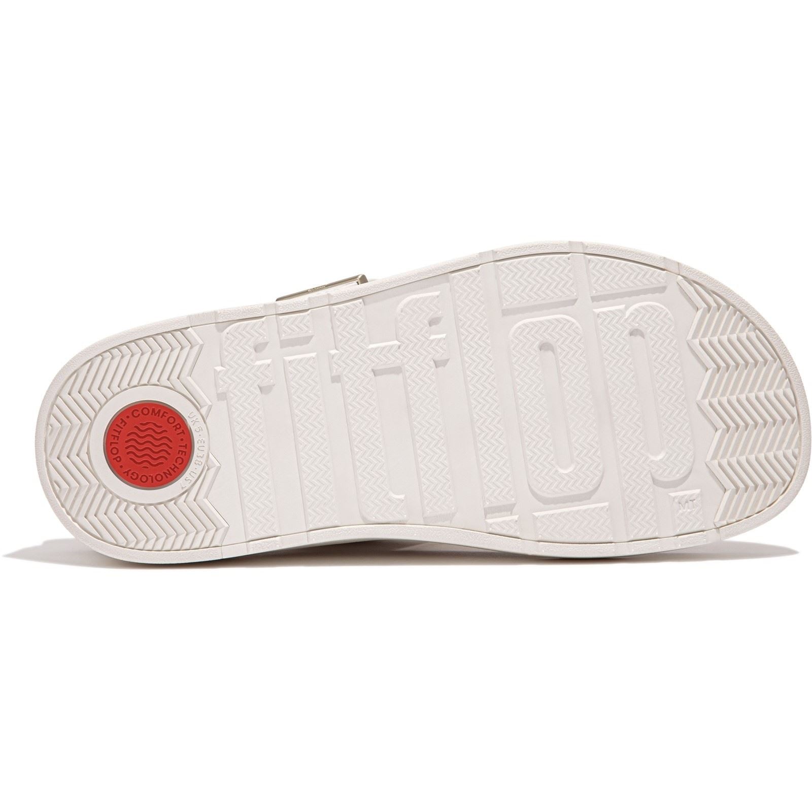Fitflop Gen-FF Toe-Post Sandales Blanches Urbaines En Cuir Pour Femmes