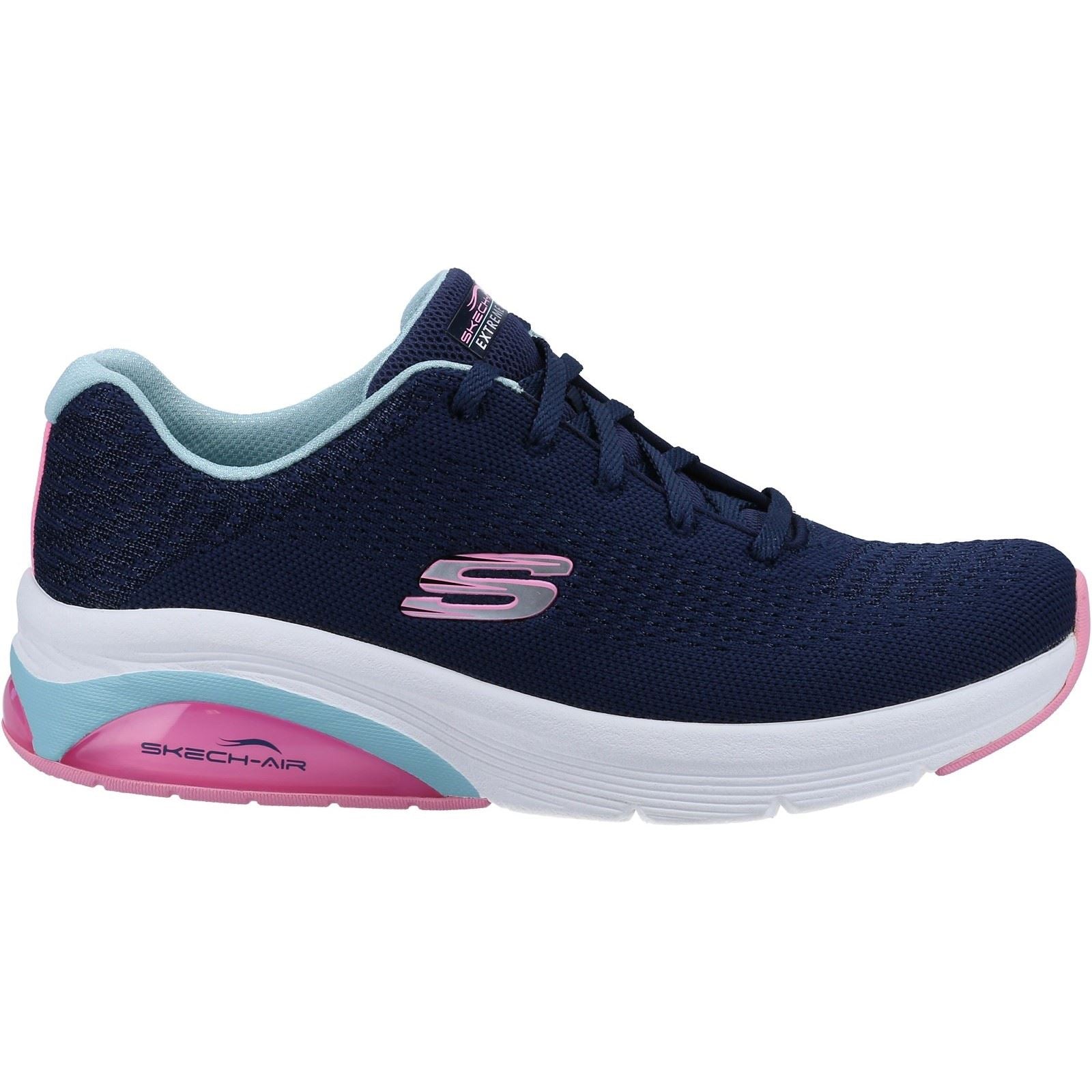 Skechers Skech-Air Extreme 2.0 Baskets Pour Femmes En Synthétique Bleu Marine/Bleu Clair.