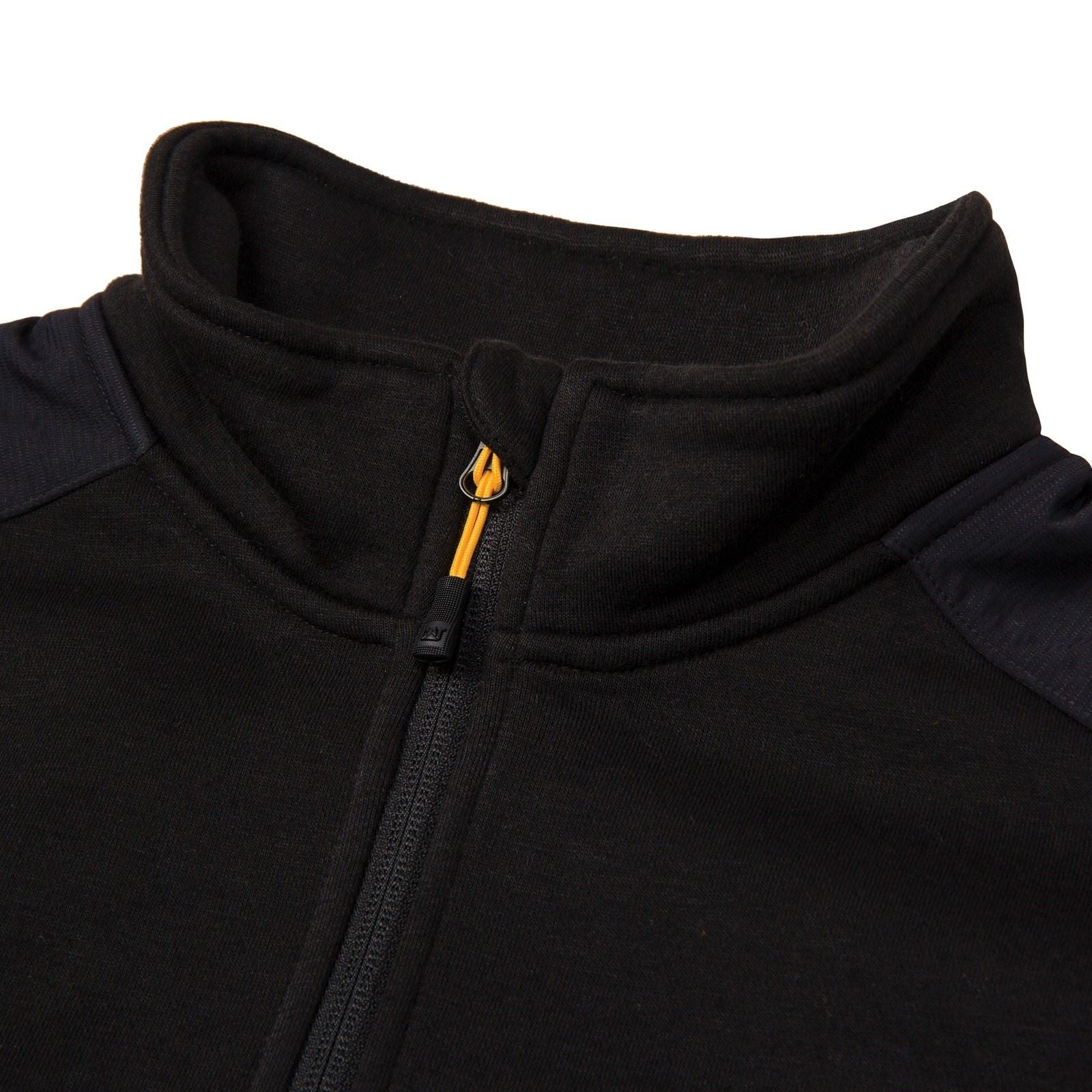 Caterpillar Essential 1/4 Zip Sweatshirt Noir Pour Homme En Polyester