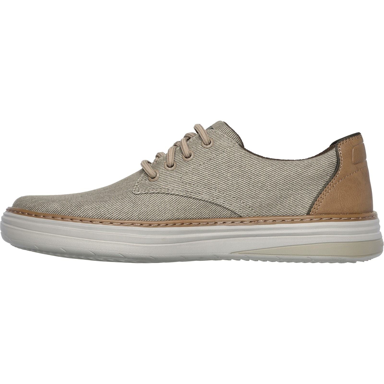 Skechers Hyland Ratner Chaussures En Toile Pour Homme Couleur Kaki À Lacets