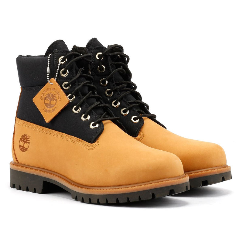 Timberland 6 Inch Premium Workwear II Chaussures Jaunes En Cuir Pour Homme