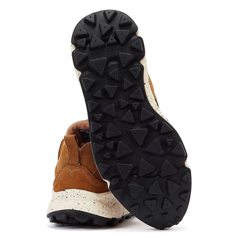 Flower Mountain Baskets Homme En Daim Marron Yamano