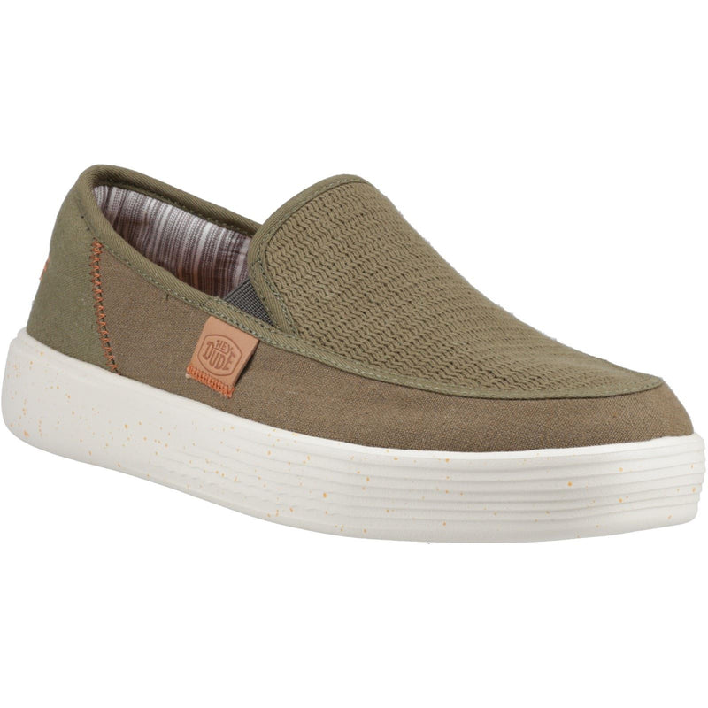 HEYDUDE Sunapee Coastline Mocassins Olive Pour Hommes
