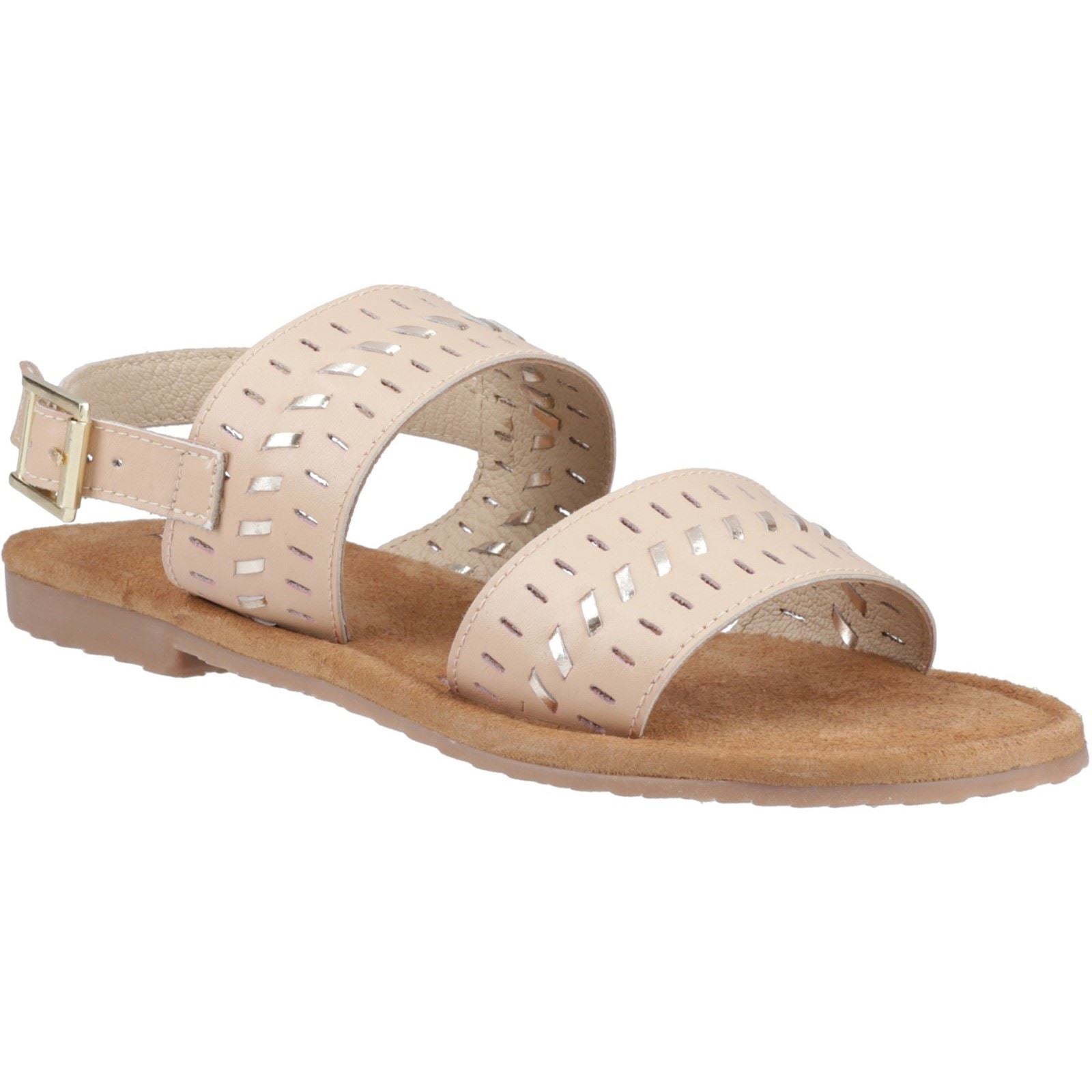 Hush Puppies Hadley Sandales Nude Pour Femmes En Cuir