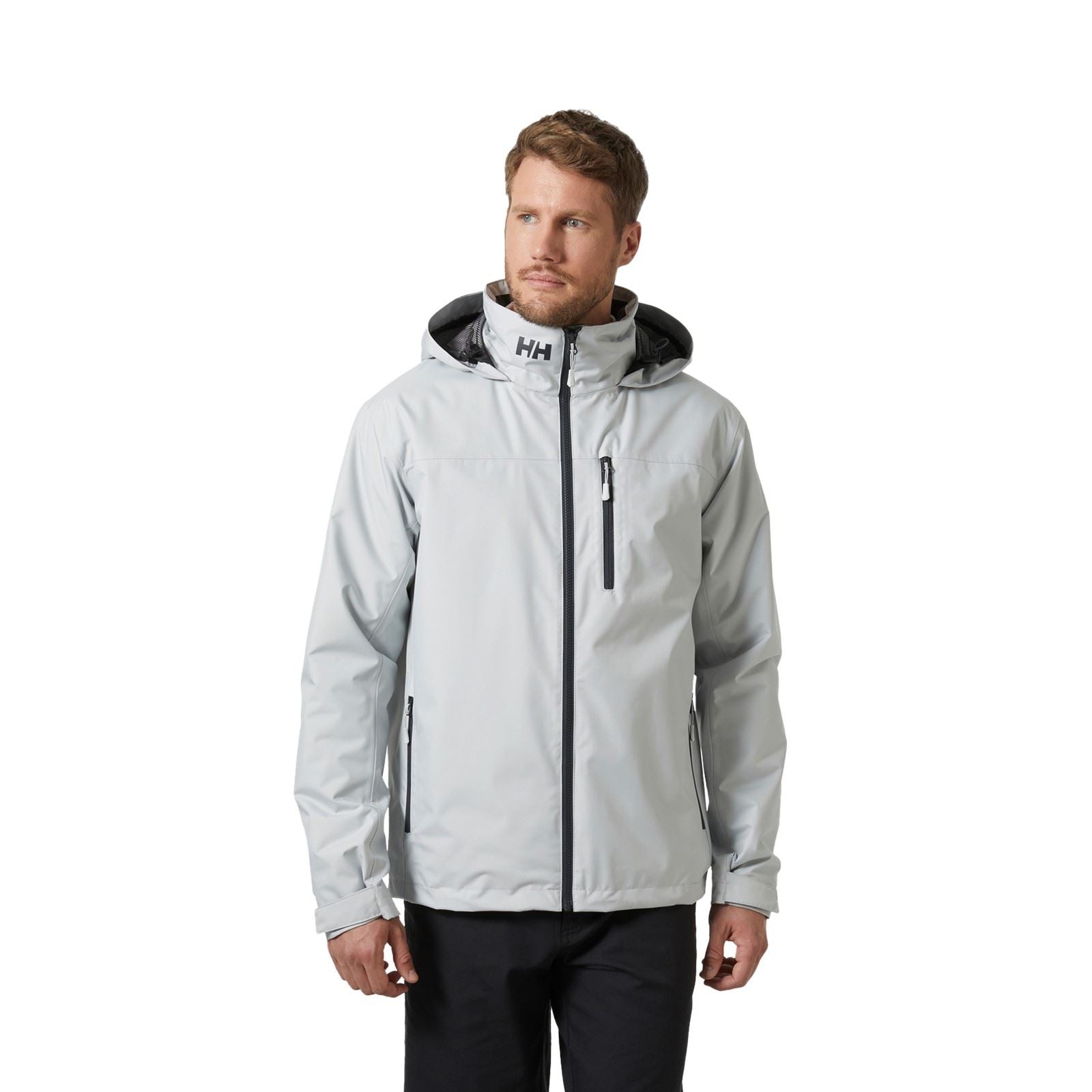 Helly Hansen Sport Crew Hooded Midlayer Sailing 2.1 Veste De Navigation Grise Pour Homme