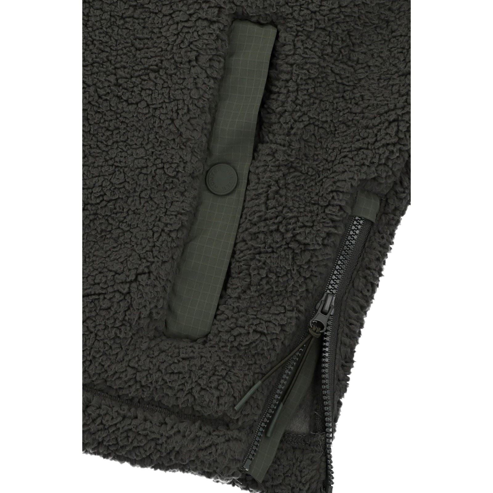 Hunter Tiorga 1/4 Zip Borg Fleece Pulls À Col Zippé Pour Hommes En Polyester Verts