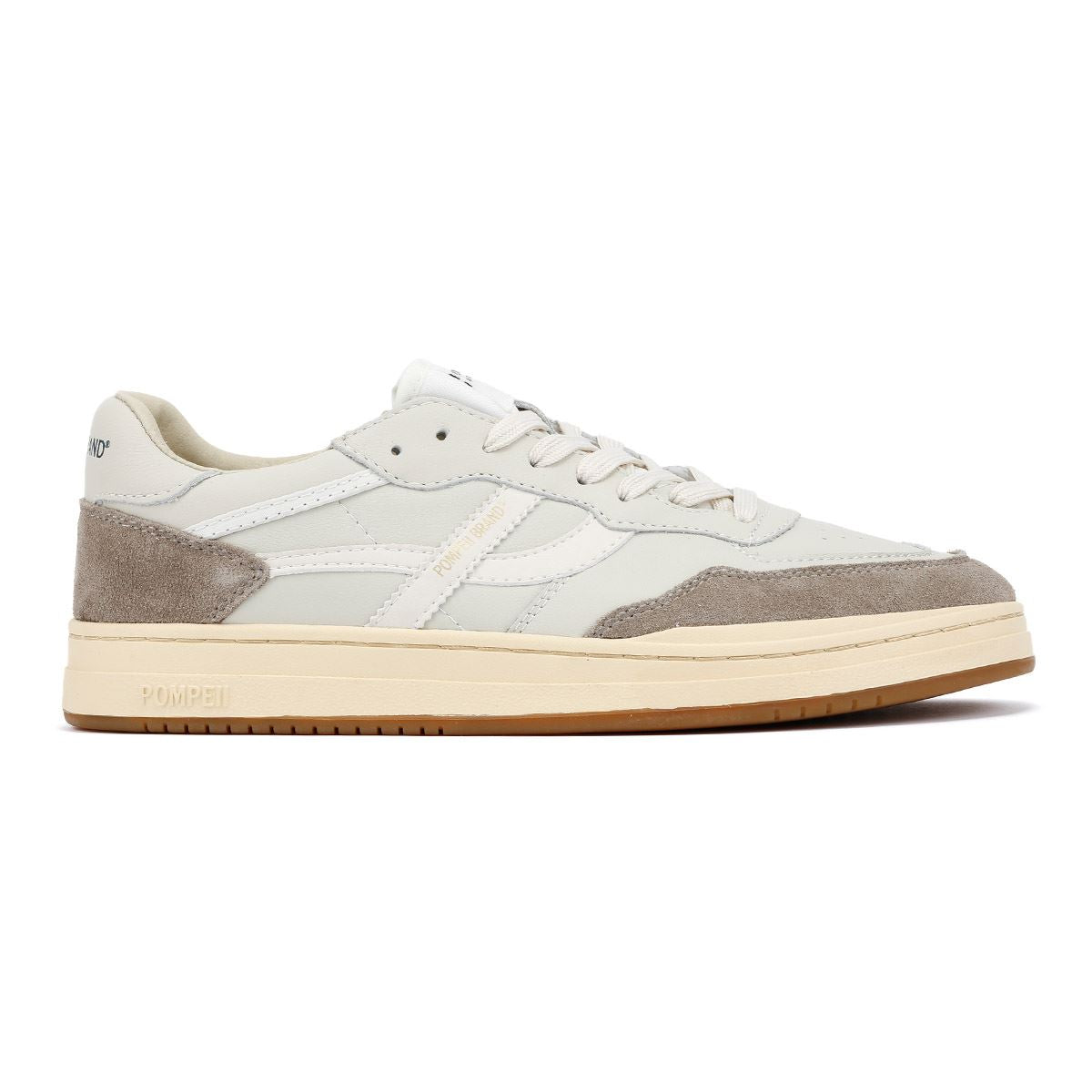Pompeii Elan Baskets Blanches En Cuir Pour Hommes