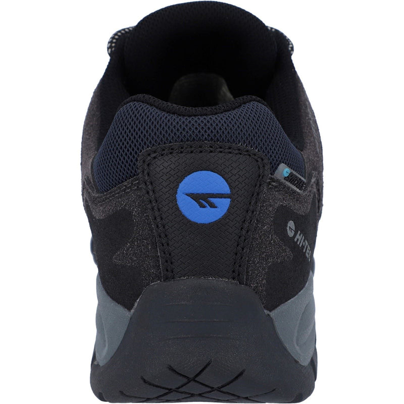 Hi-Tec Corzo Low Bottes De Randonnée Pour Homme En Daim Synthétique Gris Charbon/Bleu Nautique