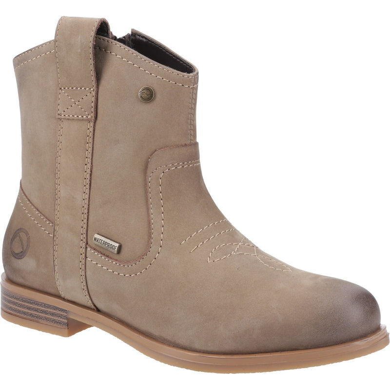 Cotswold Signet Bottes En Cuir Pour Femmes De Couleur Taupe