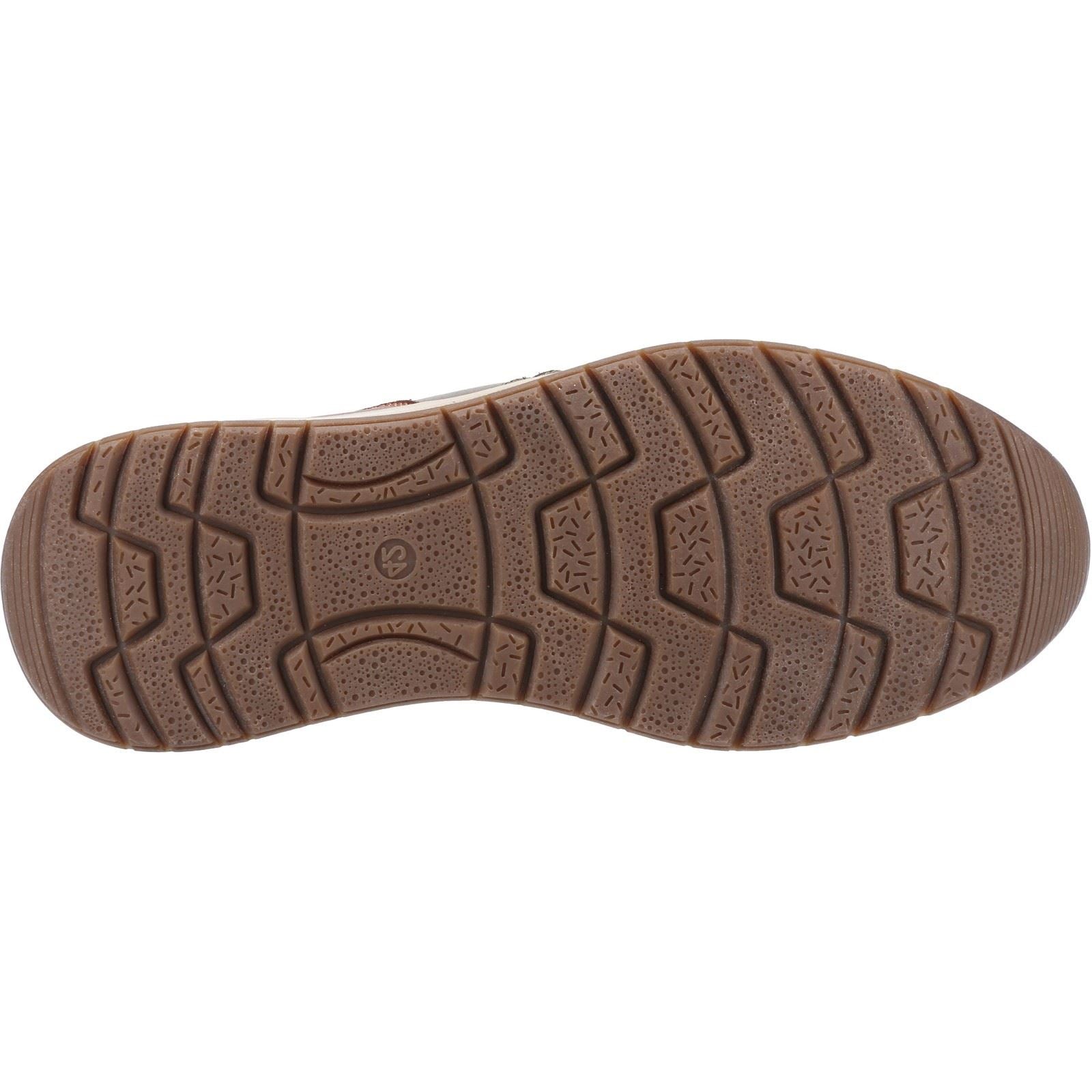 Hush Puppies Cole Mocassins En Cuir Pour Hommes En Mélange De Cuir Kaki/Marine/Beige