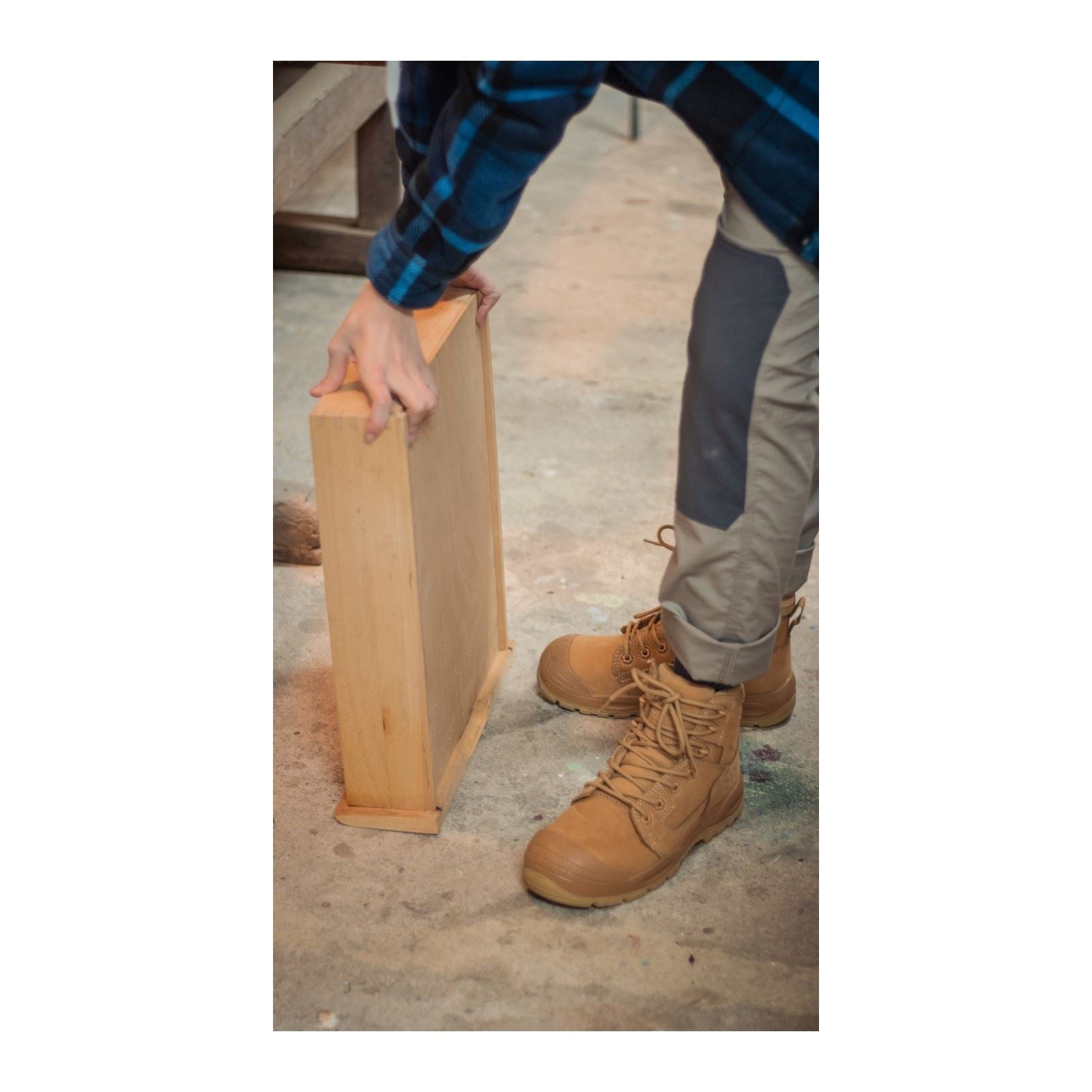 Hard Yakka Bottes De Sécurité En Cuir Legend Wheat