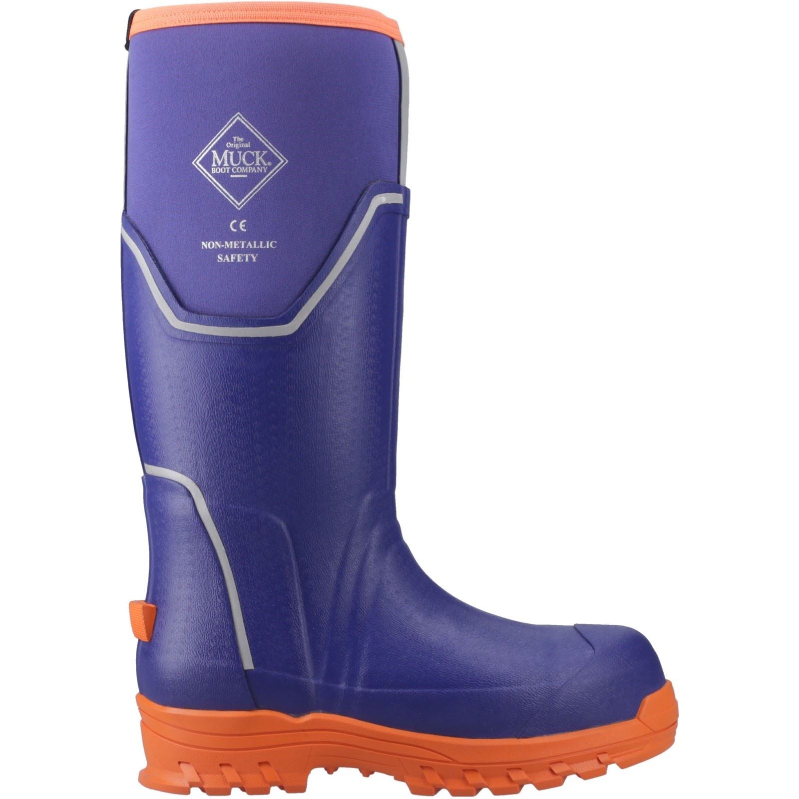 Muck Boots Grit S5 Bottes En Caoutchouc Pour Femmes Bleues/Oranges