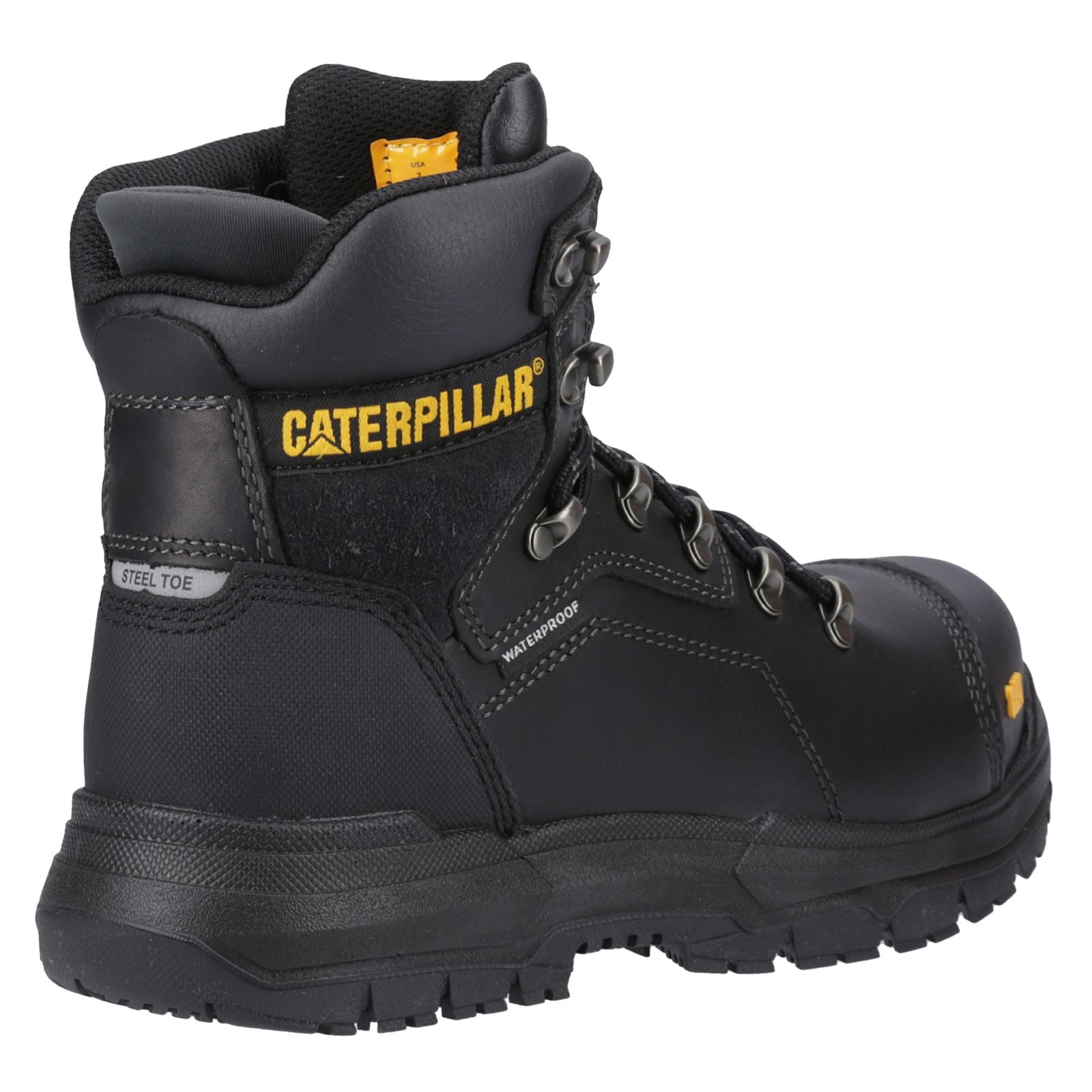 Caterpillar Bottes De Sécurité Noires En Cuir Diagnostic 2.0