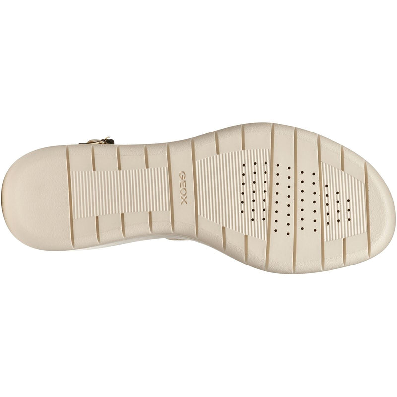 Geox D MELICONIA Synthétique Polyuréthane Compensées Papyrus Pour Femmes