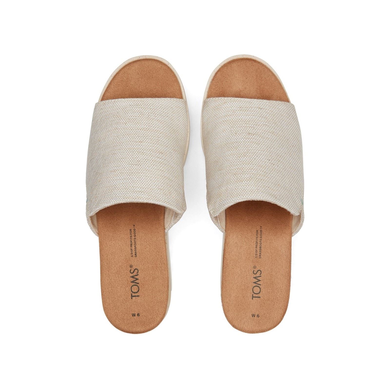 TOMS Diana Mule Compensées Naturelles Pour Femmes