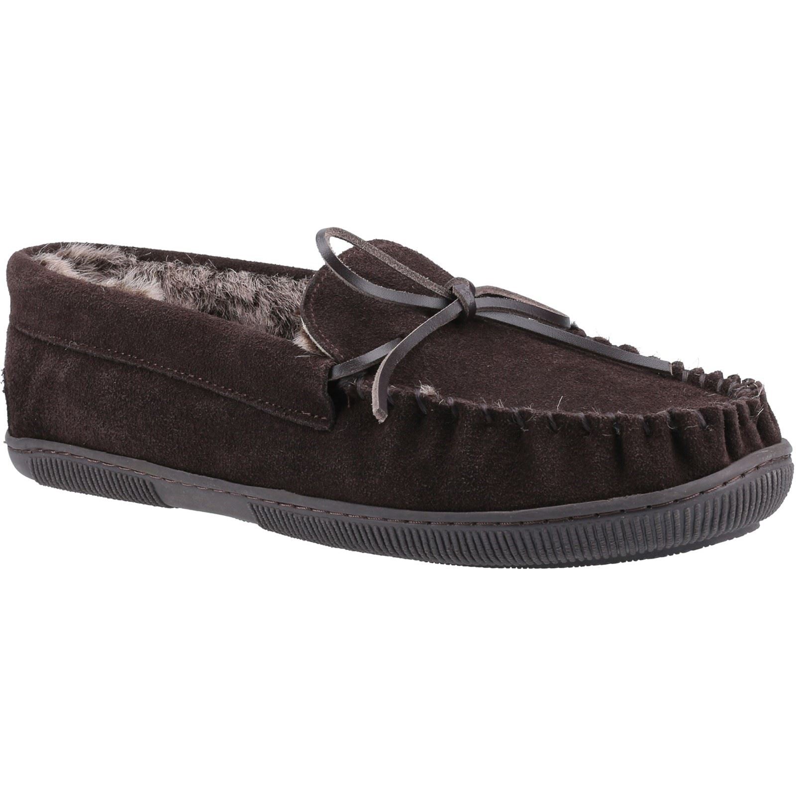 Hush Puppies Ace Pantoufles Homme En Daim Couleur Chocolat