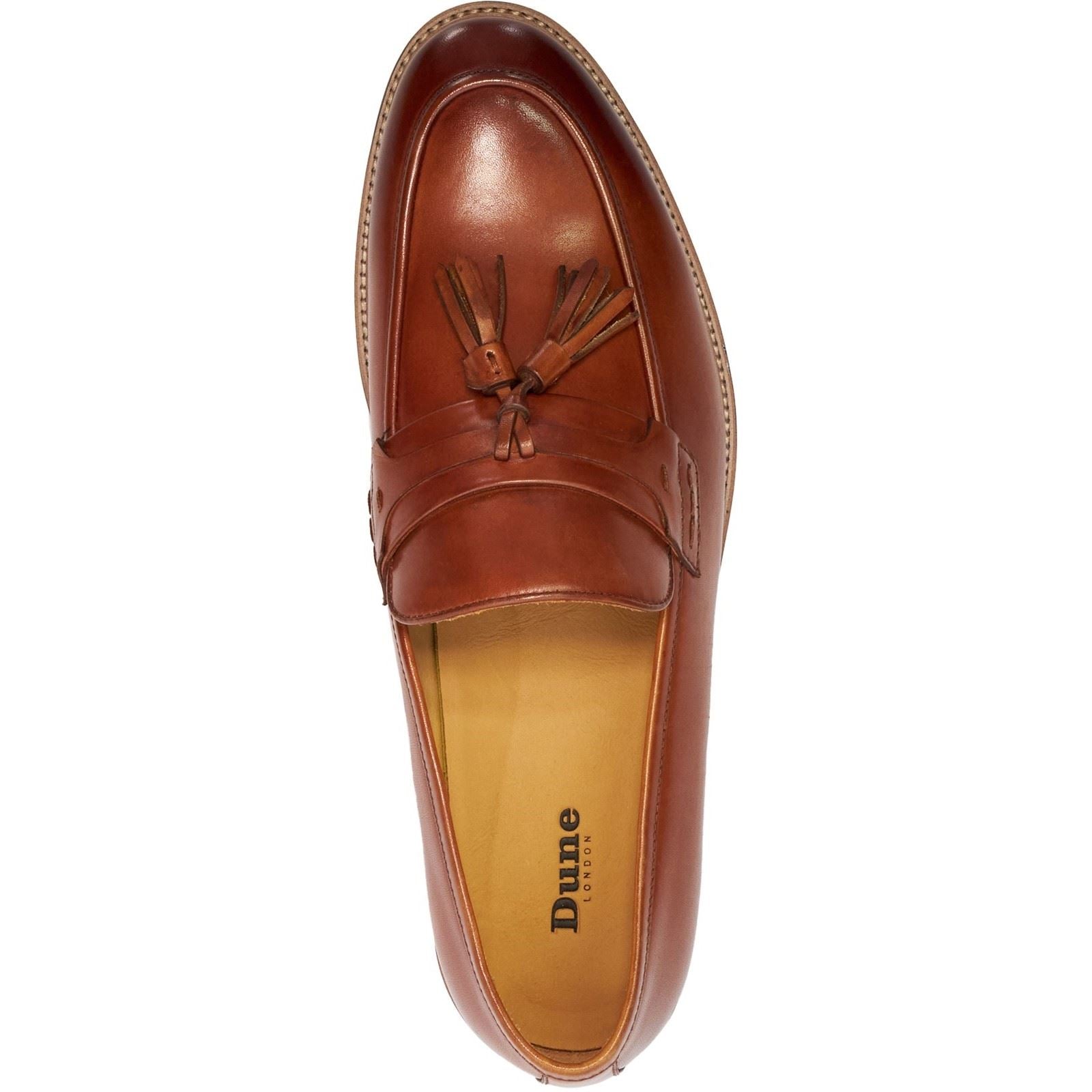 Dune Simley Mocassins En Cuir Pour Hommes Couleur Beige