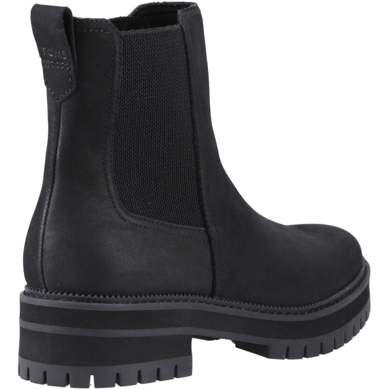 TOMS Bennet Bottes En Cuir Noires Pour Femmes
