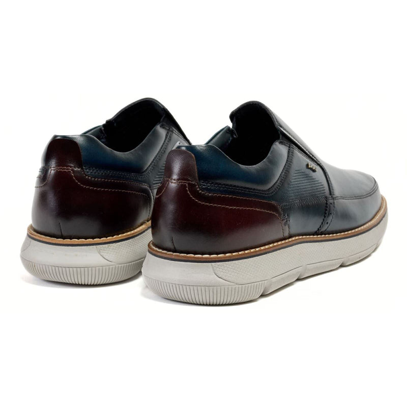 Pod Fowler Chaussures Bateau En Cuir Pour Homme Couleur Marine