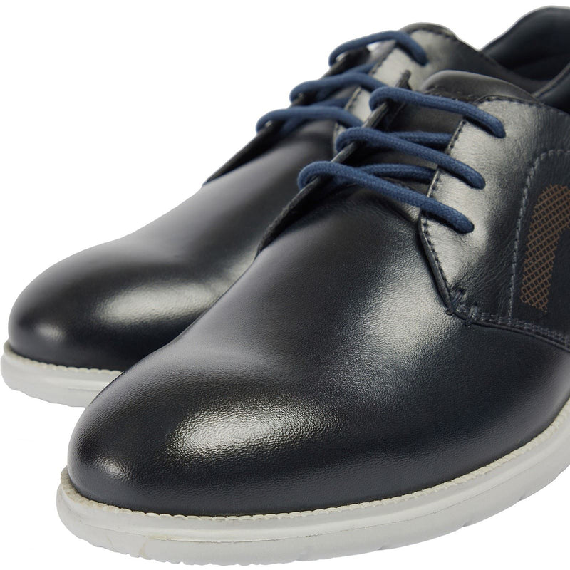 Pod Aston Chaussures À Lacets En Cuir Pour Hommes, Bleu Marine