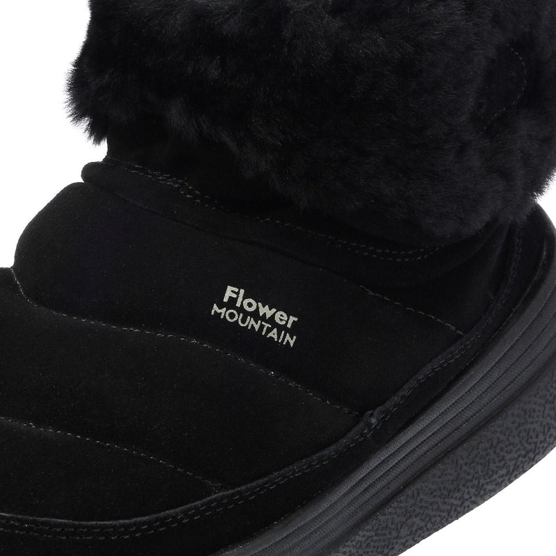 Flower Mountain Fami Mid Bottes En Daim Noir Pour Femmes