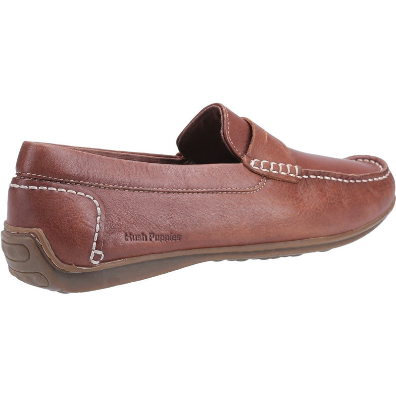 Hush Puppies Roscoe Chaussures Bateau Marron En Cuir Pour Hommes