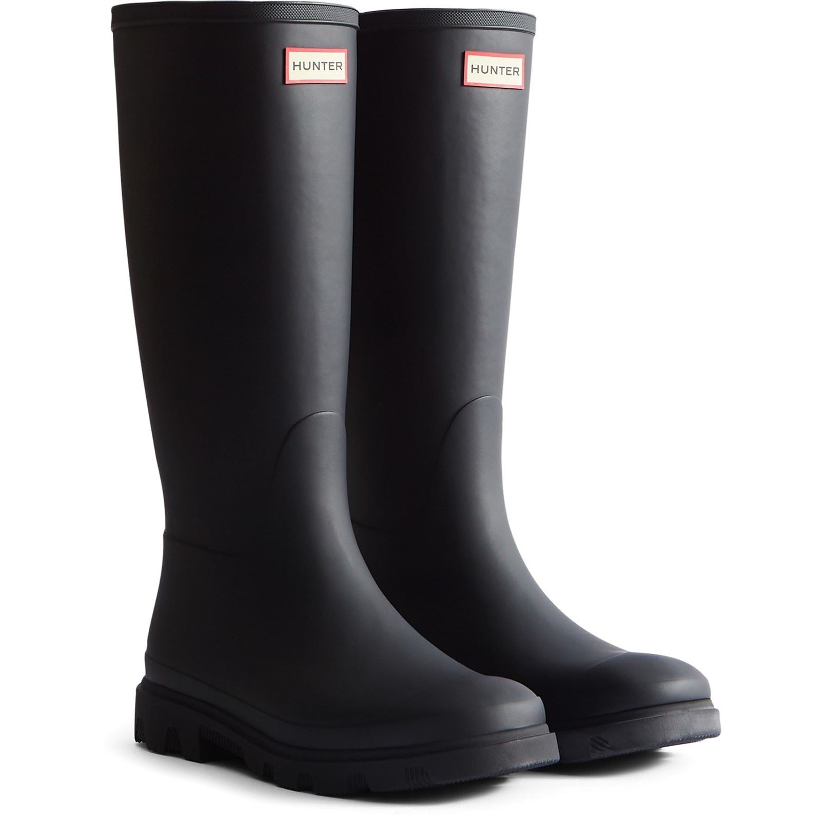 Hunter Downpour Tall Boot Bottes En Caoutchouc Noires Pour Hommes