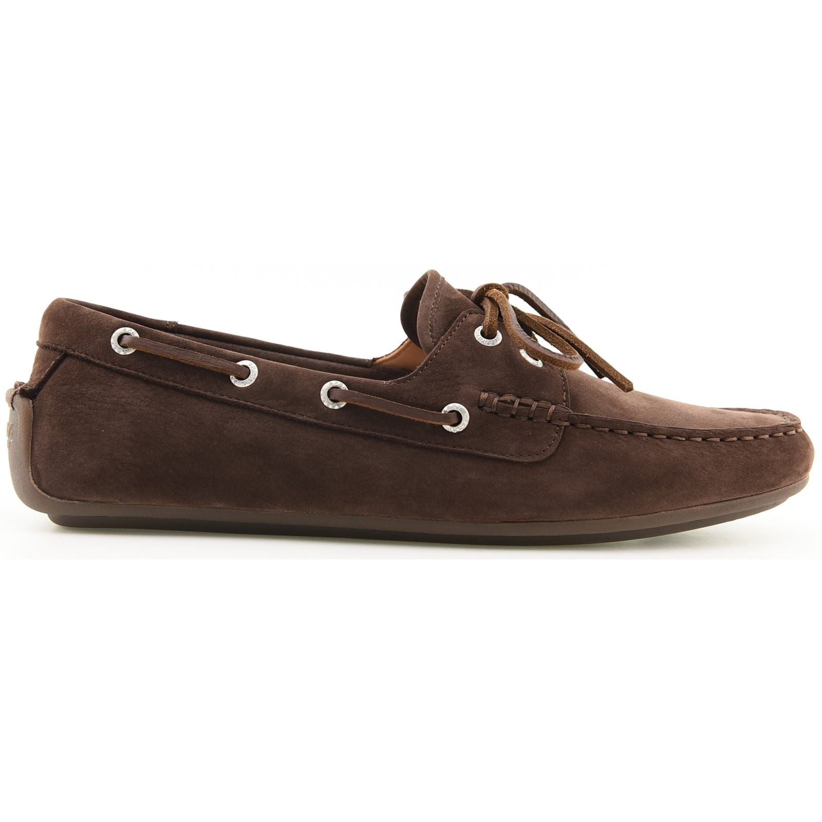Sperry Orland 2-Eye Driver Chaussures De Bateau En Cuir Marron Pour Homme