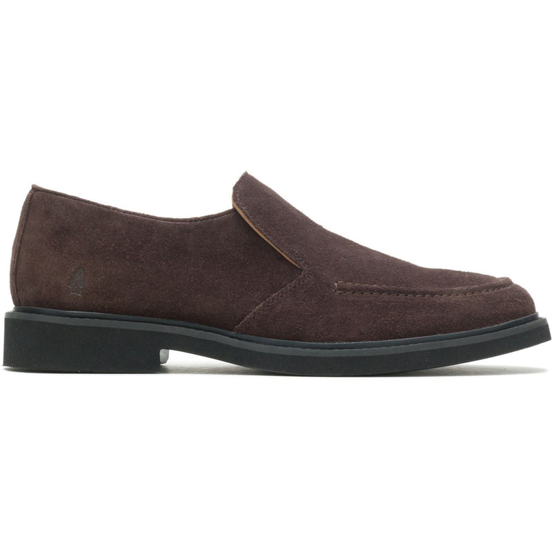 Hush Puppies Earl Slip On Chaussures Loafers Pour Hommes En Daim Marron
