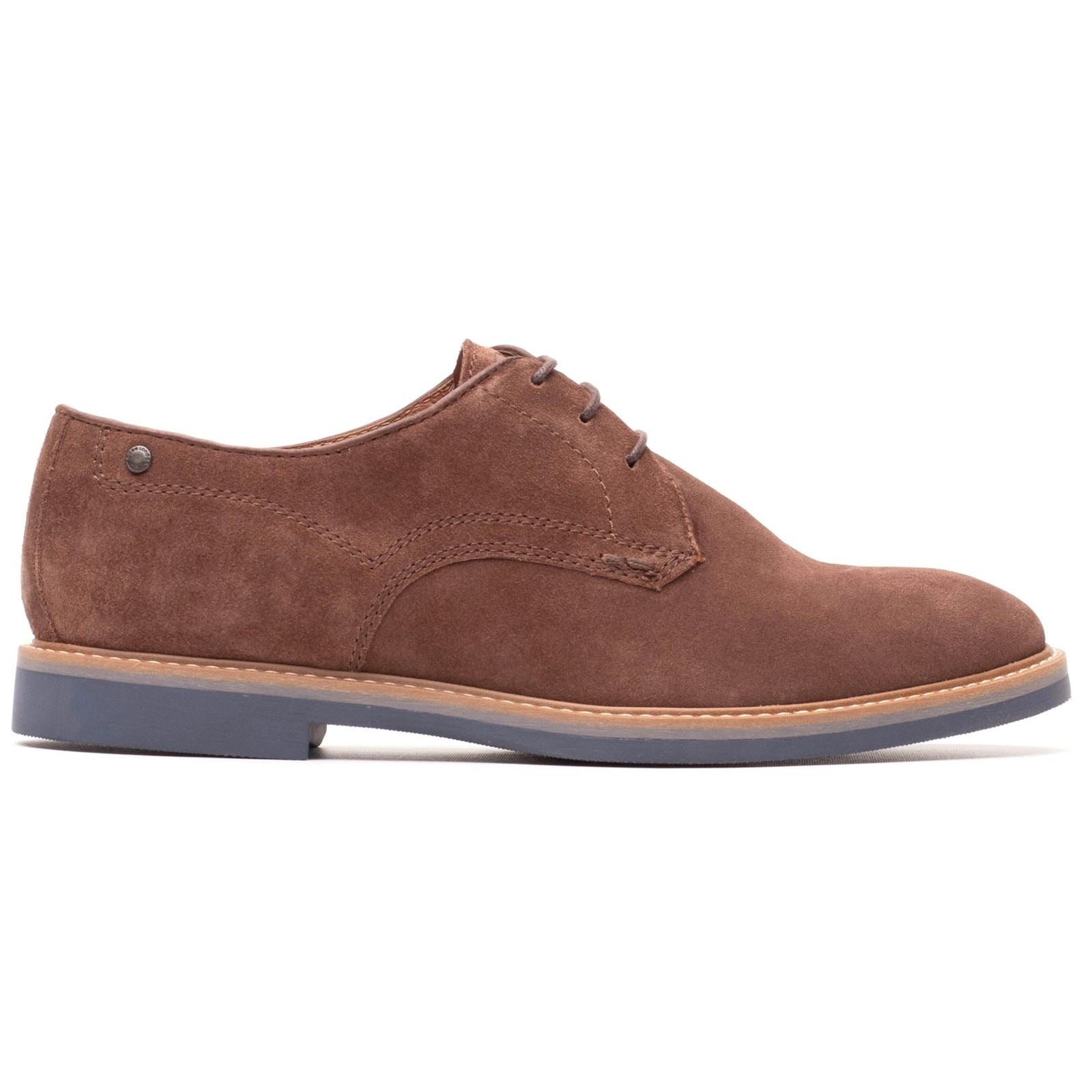 Base London Strand Chaussures En Cuir Pour Hommes Brunes À Lacets