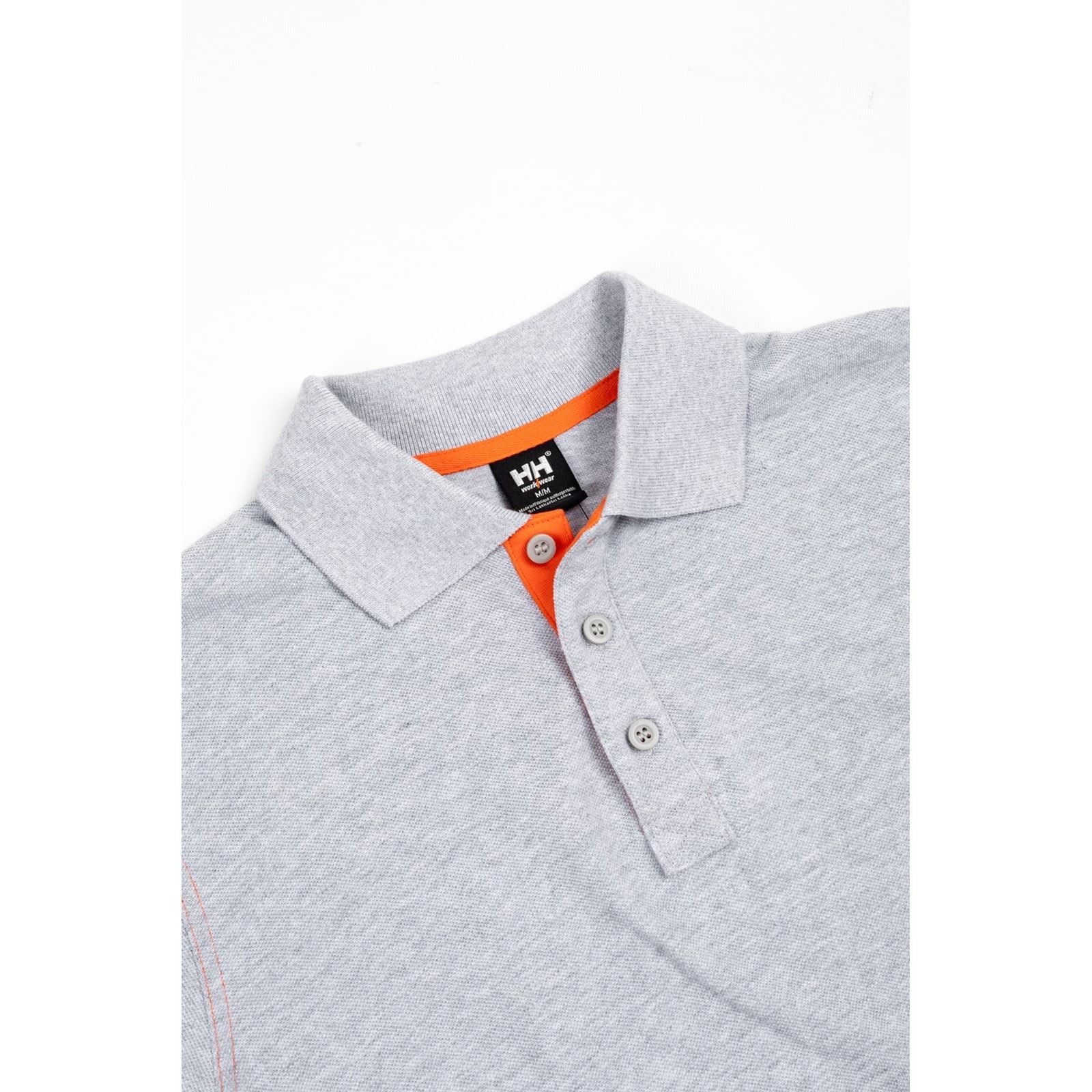 Helly Hansen Workwear Oxford Polo En Coton Pour Hommes Gris