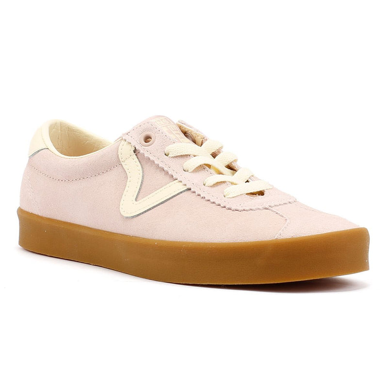 Vans Sport Low Baskets En Daim Rose Pour Femmes