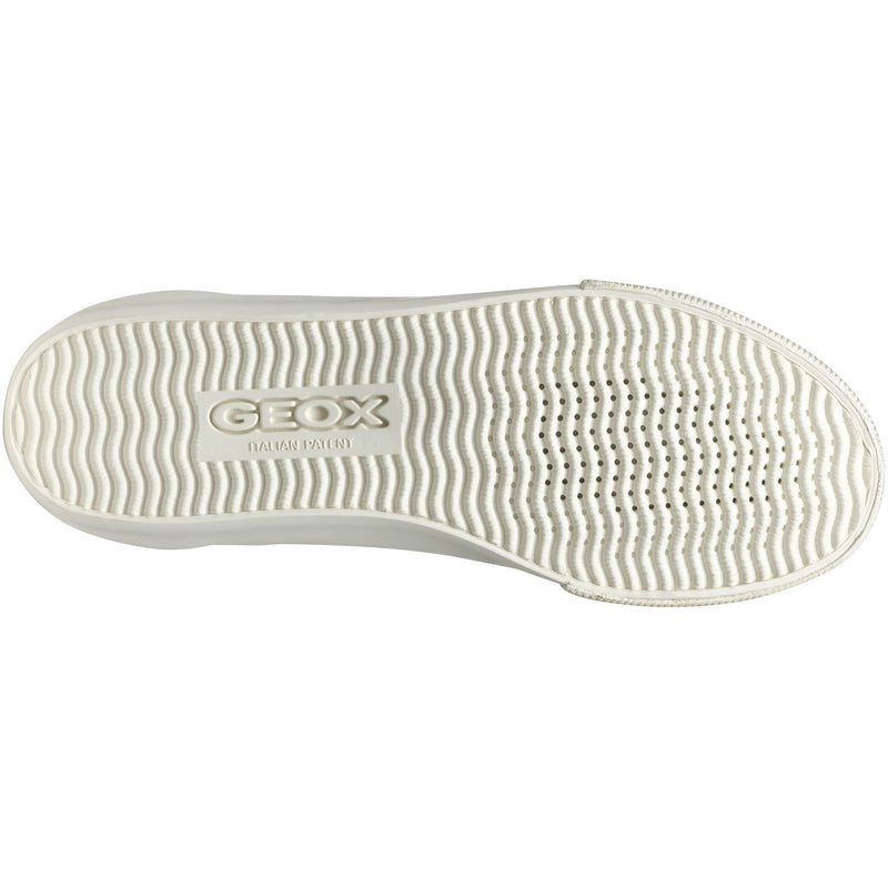 Geox D EMMELENY Chaussures De Sport Pour Femmes Blanc Optique / Or Léger