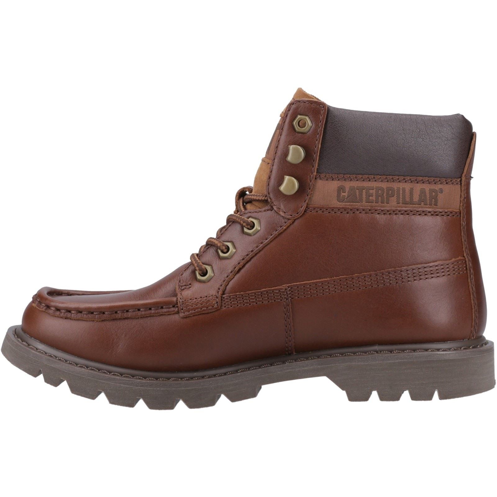 Caterpillar Colorado Moc Toe Bottes De Cheville En Cuir Pour Hommes Nuthatch