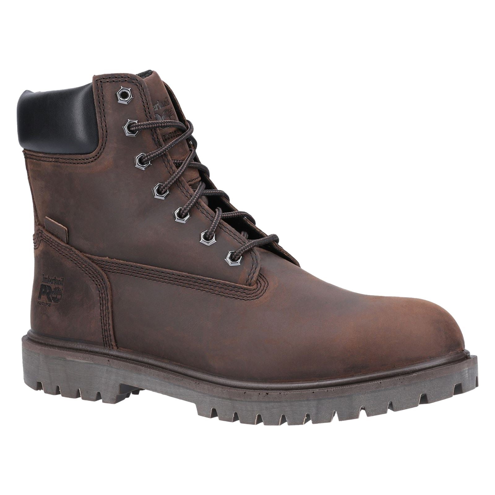 Timberland Pro Bottes De Sécurité En Cuir Marron Iconiques