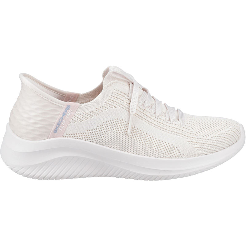 Skechers Ultra Flex 3.0 Brilliant Path Baskets Naturelles Pour Femmes En Textile