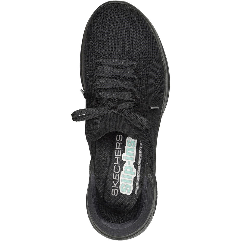 Skechers Ultra Flex 3.0 Brilliant Sneakers Noires Pour Femmes En Textile