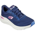 Skechers Arch Fit 2.0 Big League Baskets En Toile Pour Femmes Marine/Multicolores