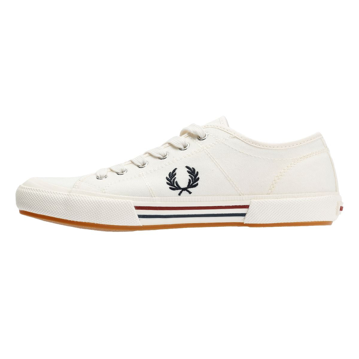 Fred Perry B708 Vintage Tennis Baskets Blanches En Toile Pour Homme