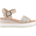 TOMS Diana Sandales Champagne Pour Femmes En Cuir