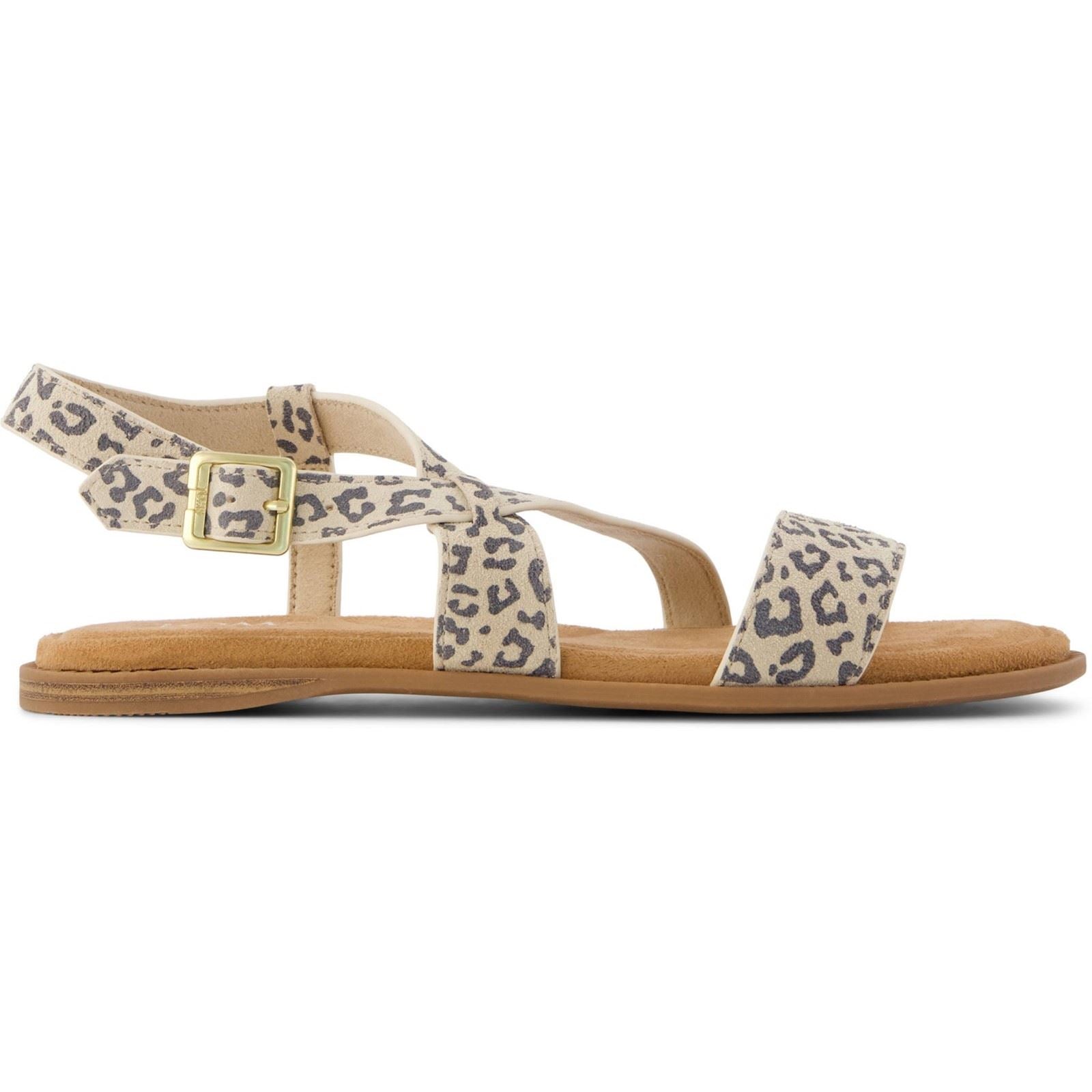 TOMS Mar Sandales En Cuir Pour Femmes Couleur Avoine