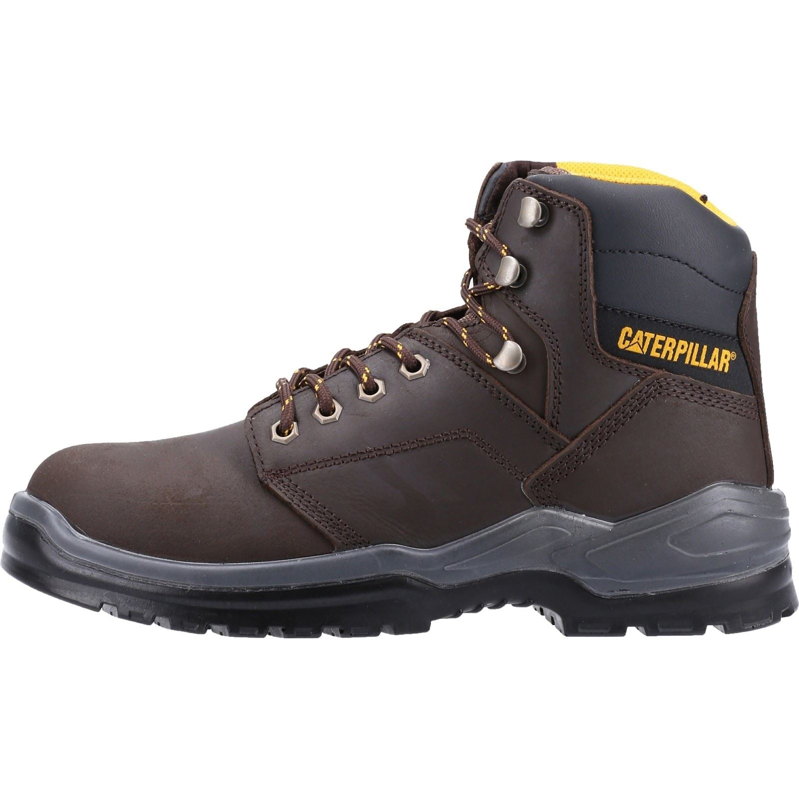 Caterpillar Bottes De Sécurité En Cuir Marron Striver