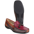 Cotswold Biddlestone Mocassins En Cuir Pour Femmes - Châtaigne / Fauve / Vin