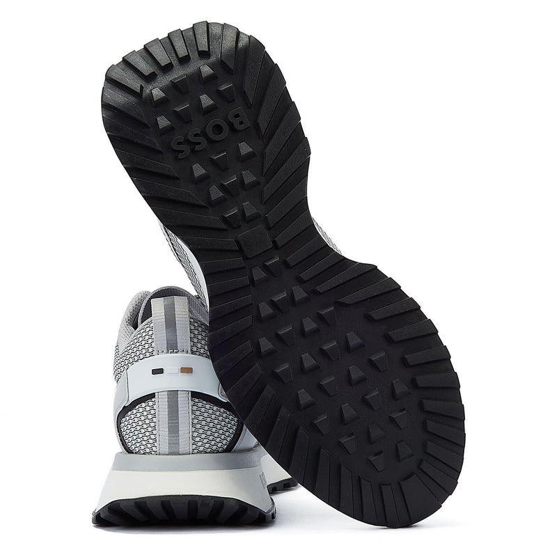 Boss Baskets Blanches Pour Hommes En Maille Jonah Running