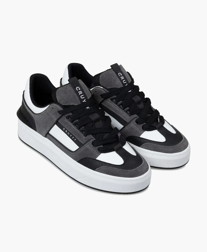 Cruyff Kickturn Baskets Grises Pour Hommes En Cuir