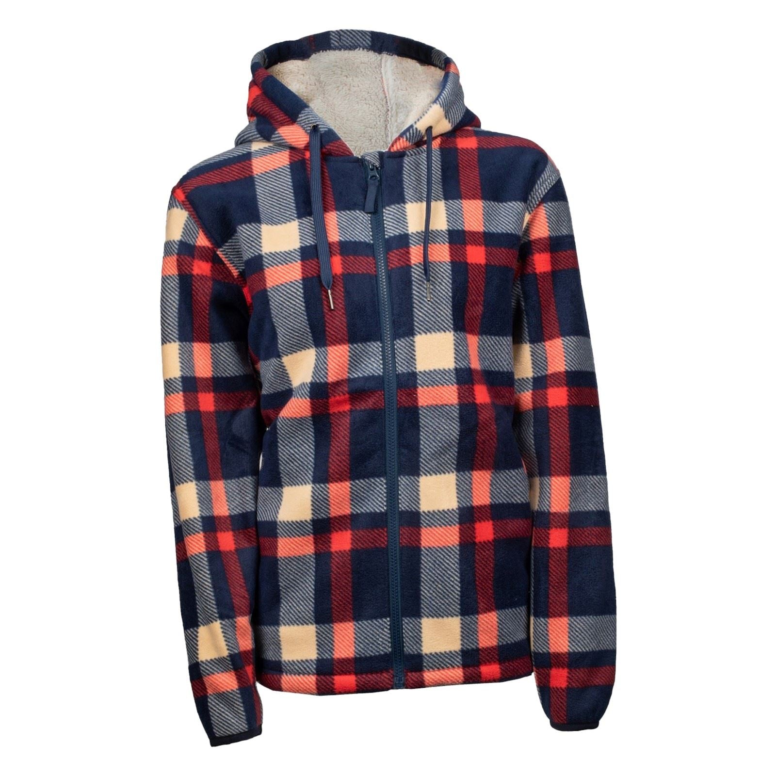 Hard Yakka Check Zoodie Sweat À Capuche Bleu En Polyester Pour Femmes
