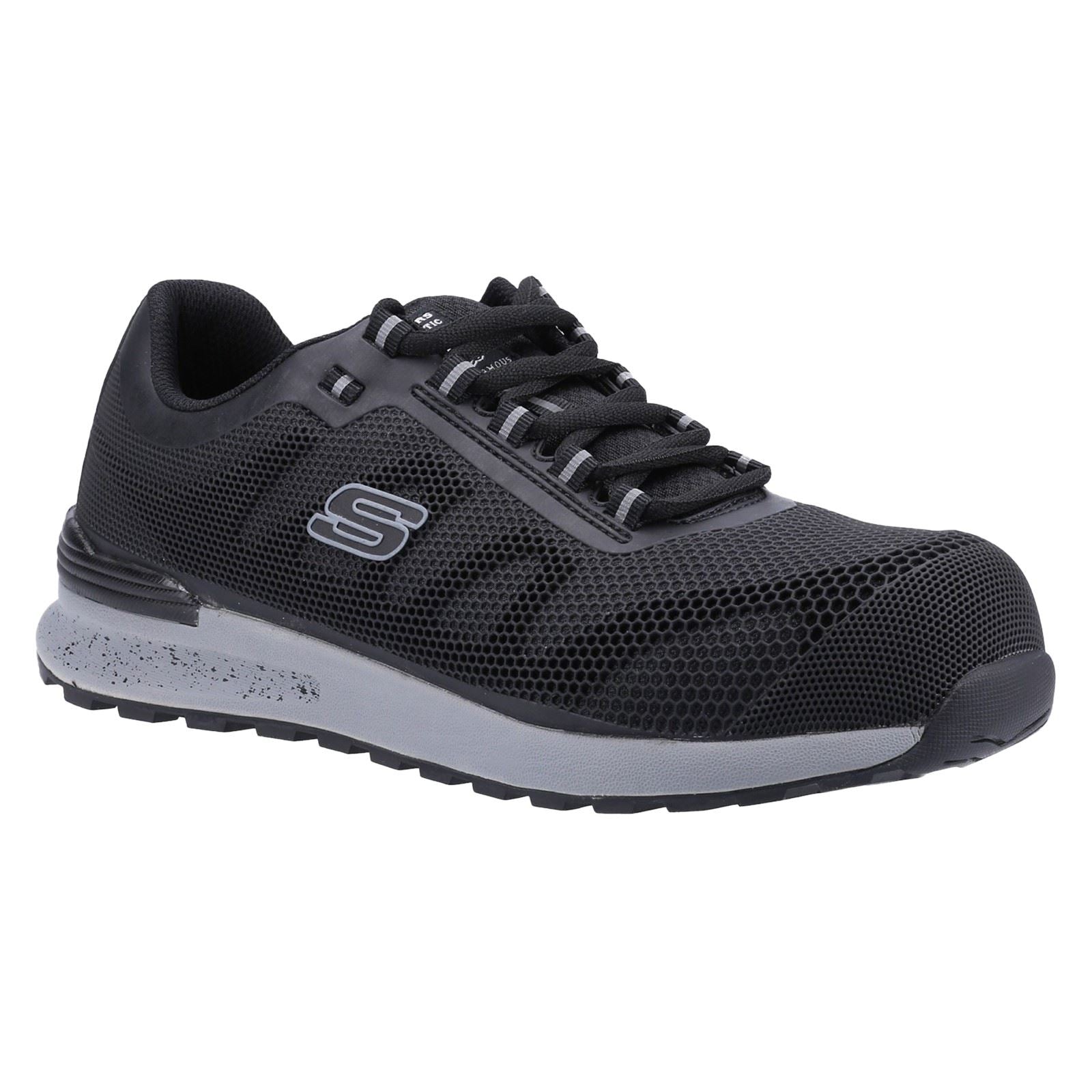 Skechers Workwear Bulklin Bragoo Baskets De Sécurité Noires Pour Hommes En Textile